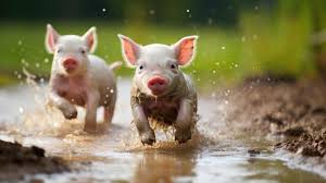 Playful Piglets